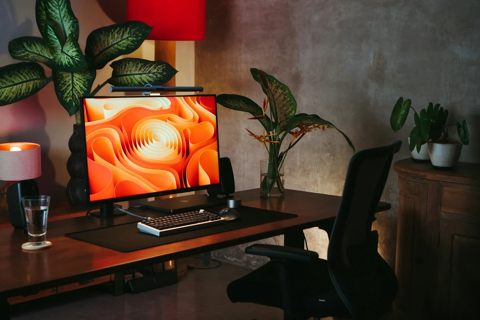 Ergonomic office chair workspace home setup